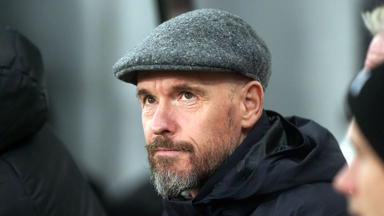 Erik ten Hag saw his Manchester United team beaten at Newcastle