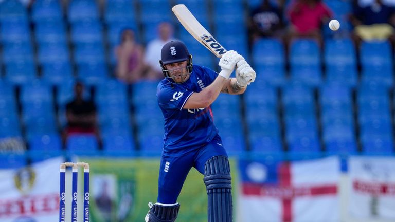 England&#39;s Phil Salt scored 45 off 28 balls in the first ODI match against the West Indies