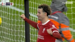 Read more about the article Curtis Jones doubles Liverpool’s lead from impossible angle | ‘How did that go in?!’ | Video | Watch TV Show