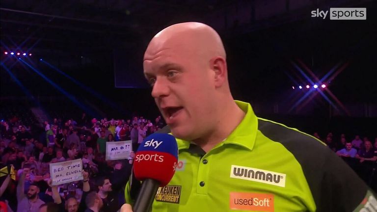 Michael van Gerwen believes Rock will be a champion one day