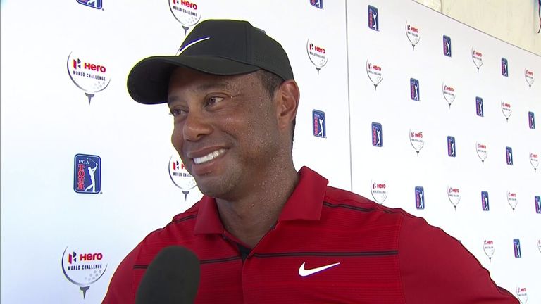 Tiger Woods said it was great to be competing again and is looking to play one tournament a month in 2024