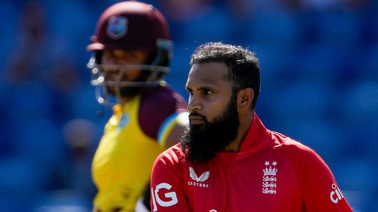 England&#39;s Adil Rashid (Associated Press)