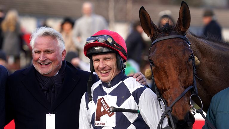 Townend smiles for the cameras after Ballyburn&#39;s victory