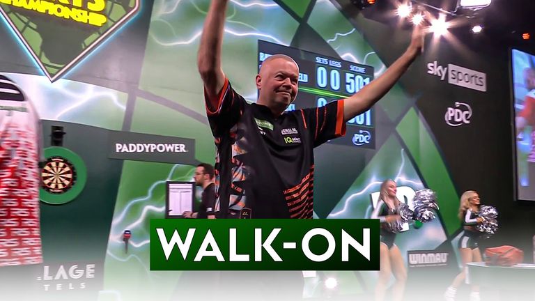 Raymond van Barneveld entered Ally Pally to his iconic 'Eye of the Tiger' song