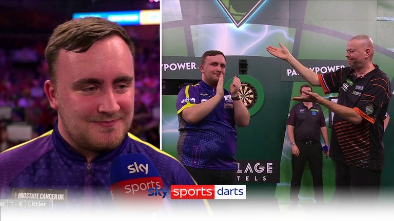 Littler was blown away after beating his idol Van Barneveld at Alexandra Palace