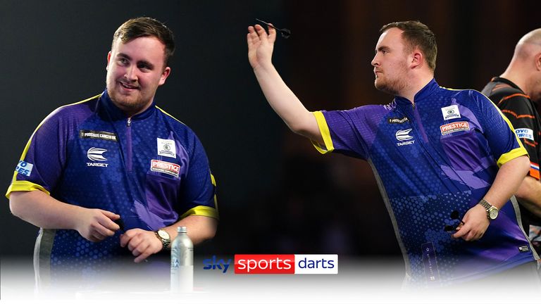 The best of the action from Luke Littler's superb 4-1 victory over former world champion Raymond van Barneveld