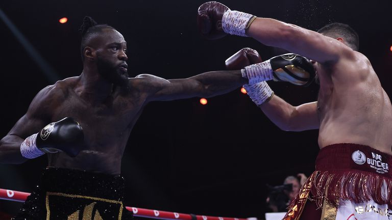 Riydah, Saudi Arabia: Deontay Wilder v Joseph Parker, Heavyweight Contest..23 December 2023.Picture By Mark Robinson Matchroom Boxing.  