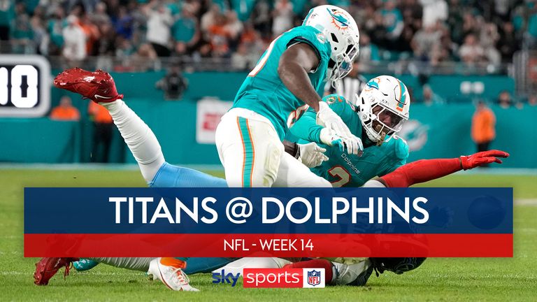 Highlights of the Tennessee Titans' clash with the Miami Dolphins in Week 14 of the NFL.