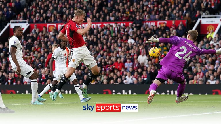 Kris Boyd reacts on Soccer Saturday as Rasmus Hojlund somehow failed to open his Premier League account for Manchester United against Luton.