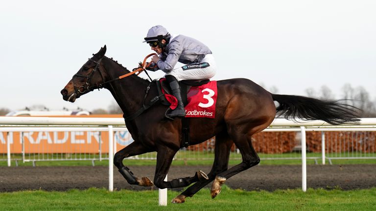 Il Est Francais and James Reveley cruise home at Kempton