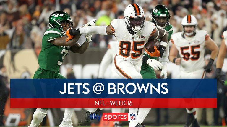 Highlights of the New York Jets against the Cleveland Browns from Week 16 of the NFL season