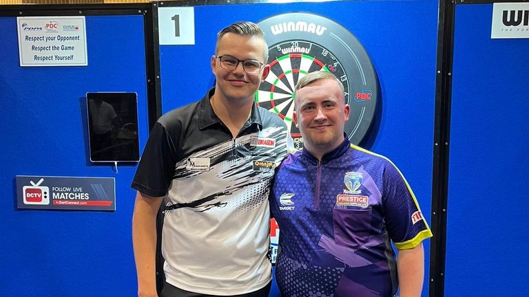 Luke Littler (right) and Gian van Veen are both tipped to be the next break through stars in darts