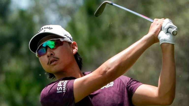 Min Woo Lee holds a three-shot lead after round two of the Australian Open in Sydney