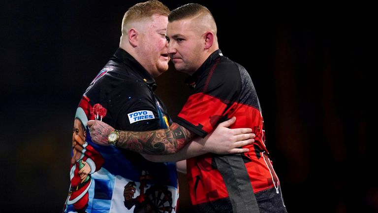 Ricky Evans stunned World Matchplay champion Nathan Aspinall at the World Darts Championship