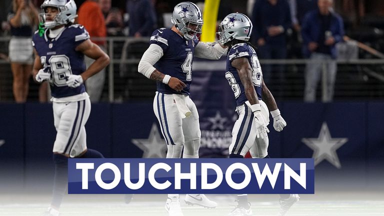 Dallas Cowboys' Dak Prescott produced an unbelievable 92-yard touchdown pass to CeeDee Lamb.