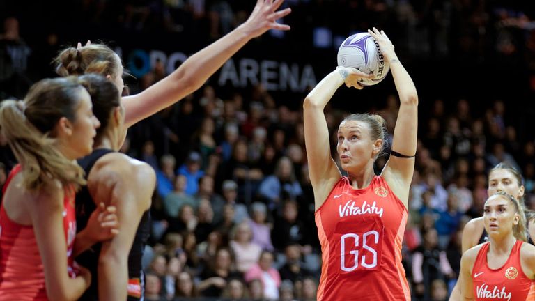 Sasha Glasgow made her England debut during the Roses' series against New Zealand in September