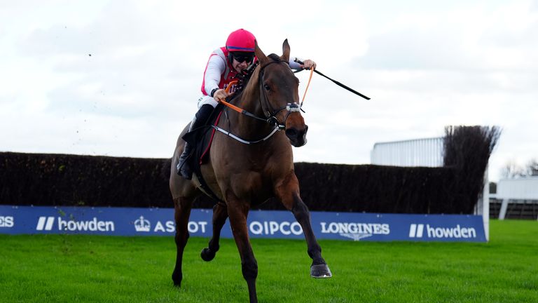 Adrian Heskin and Thunder Rock clear away from the field to win at Ascot