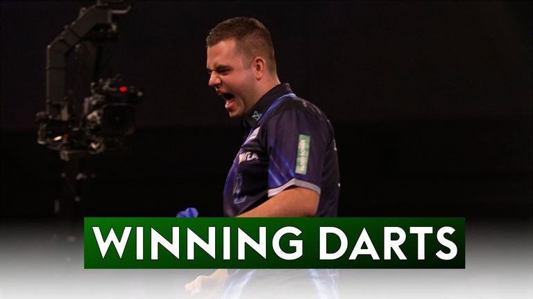 Niels Zonneveld eventually got over the line against Darren Webster, despite EIGHT missed match darts