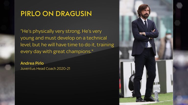 Andrea Pirlo on Radu Dragusin