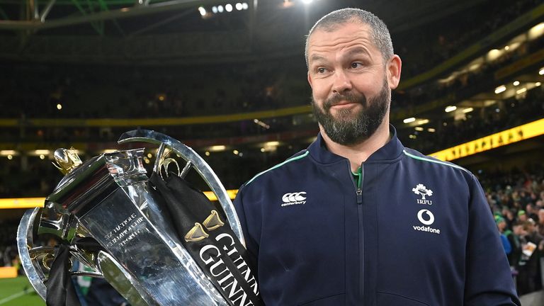 18 March 2023; Head coach Andy Farrell 