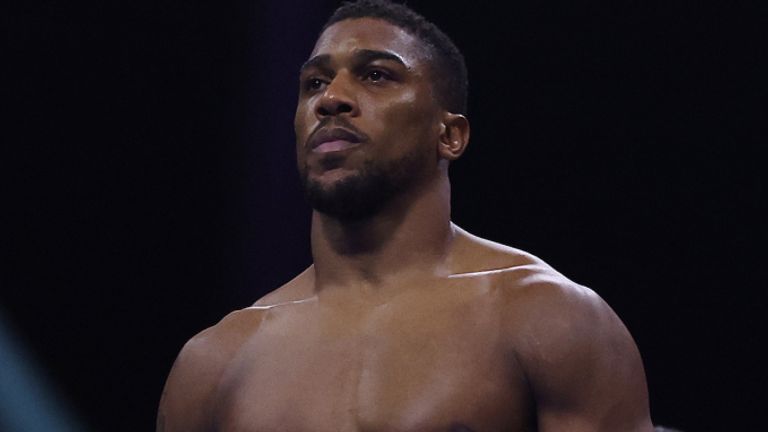 Riydah, Saudi Arabia: Anthony Joshua v Otto Wallin, Heavyweight Contest..24 December 2023.Picture By Mark Robinson Matchroom Boxing.Anthony Joshua arrives at the ring. 