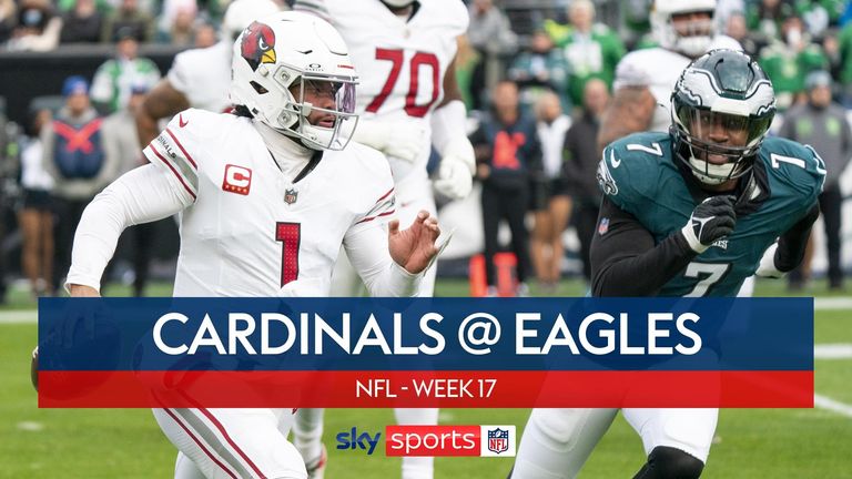 Highlights of the clash between the Arizona Cardinals and the Philadelphia Eagles in week 17 of the NFL season.