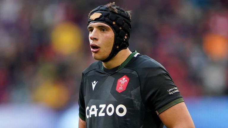 Wales' Dafydd Jenkins during the Autumn International match at the Principality Stadium, Cardiff.