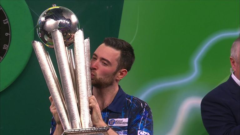 Luke Humphries said 'I can't ask for more' after claiming the World Darts Championship title by defeating teenager Luke Littler