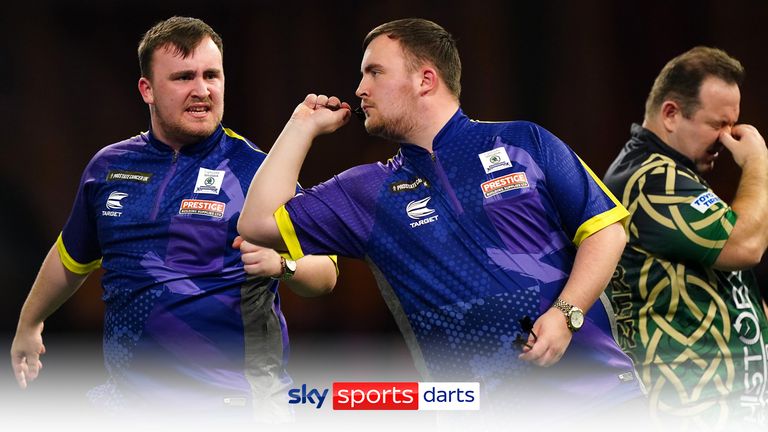 All the best moments from Luke Littler's  quarter final clash against Brendon Dolan