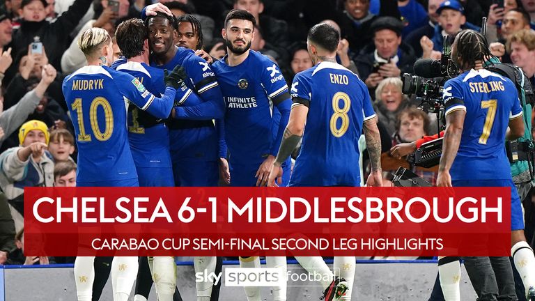 CHELSEA VS MIDDLESBROUGH SEMI-FINAL 2ND LEG CARABAO CUP HIGHLIGHTS 