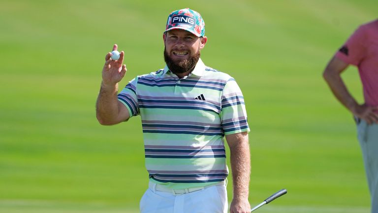 England's Tyrrell Hatton sits one shot off the lead after a stunning second round