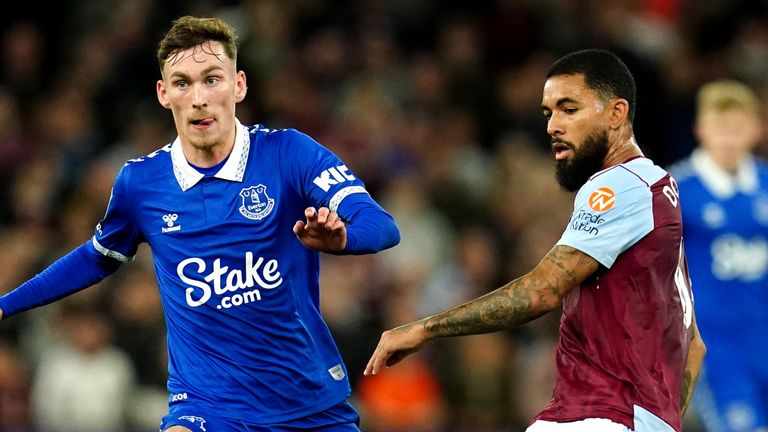 James Garner scored Everton&#39;s opener against Aston Villa