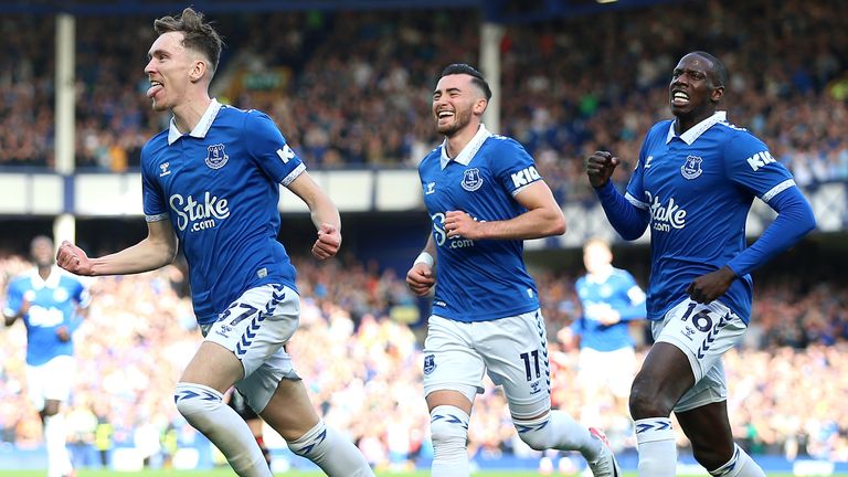 James Garner celebrates his goal