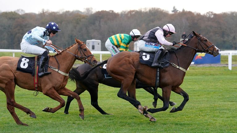 Jeriko Du Reponet (yellow and green) powers through under Nico de Boinville