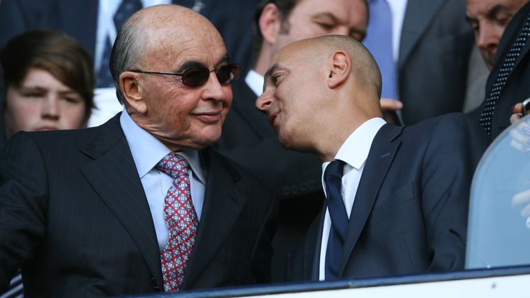 Joe Lewis (left) with Daniel Levy