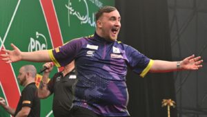 Read more about the article Luke Littler: Teenage sensation cruises past Dirk Van Duijvenbode into Dutch Darts Masters quarter-finals | Darts News