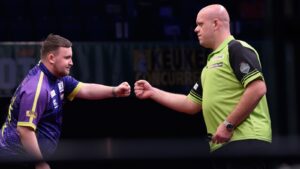 Read more about the article World Matchplay: Fixtures, results, format with Luke Littler vs Michael van Gerwen in first-round action | Darts News