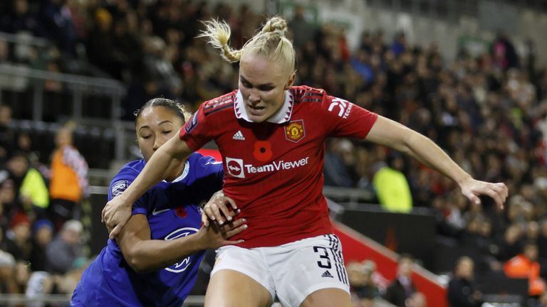 Maria Thorisdottir spent two seasons with Man Utd, having joined from Chelsea