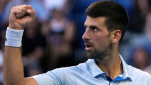 Read more about the article Australian Open: Novak Djokovic beats Taylor Fritz in gruelling four-set contest to reach semi-finals | Tennis News