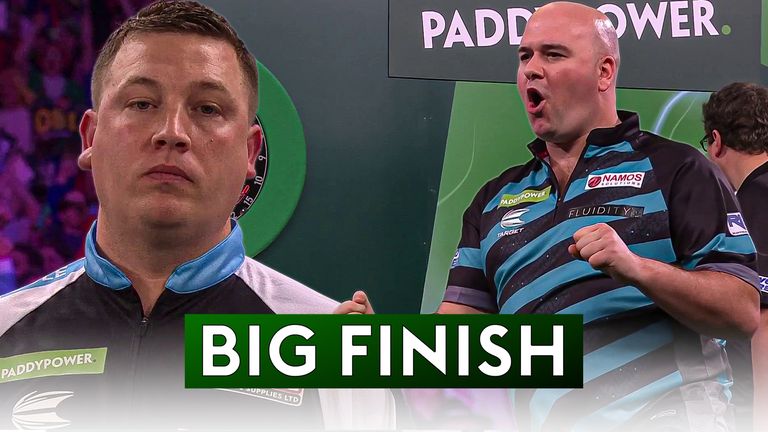 Chris Dobey hit a wonderful 161 bull-finish to take complete control of his match against Rob Cross