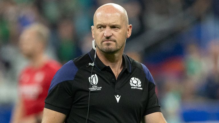 Scotland&#39;s Gregor Townsend during a Rugby World Cup match between Ireland and Scotland at the Stade de France, on October 07, 2023, in Paris, France. (Photo by Craig Williamson / SNS Group)