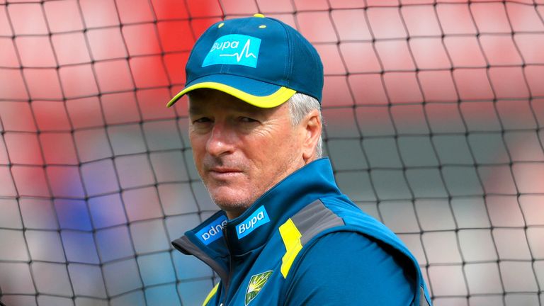 Australia Coach Steve Waugh during day one of the fourth Ashes Test at Emirates Old Trafford, Manchester. PA Photo. Picture date: Wednesday September 4, 2019. See PA story CRICKET England. Photo credit should read: Mike Egerton/PA Wire. RESTRICTIONS: Editorial use only. No commercial use without prior written consent of the ECB. Still image use only. No moving images to emulate broadcast. No removing or obscuring of sponsor logos.