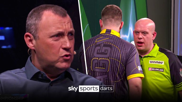 Wayne Wardle was surprised at how 'erratic' Van Gerwen was during his loss