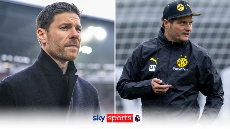 13 January 2024, Bavaria, Augsburg: Soccer: Bundesliga, FC Augsburg - Bayer Leverkusen, Matchday 17, WWK-Arena. Leverkusen coach Xabi Alonso stands in the stadium before the game. Photo by: Harry Langer/picture-alliance/dpa/AP Images


