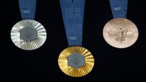 Read more about the article Olympic medals for Paris 2024 revealed – incorporating pieces of original iron from the Eiffel Tower | Olympics News