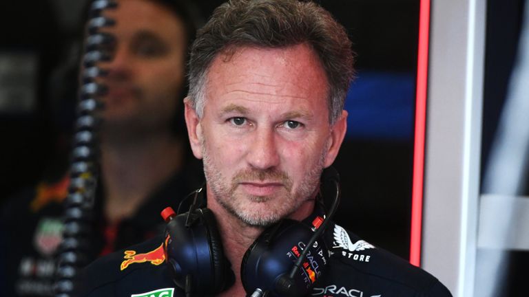 SILVERSTONE CIRCUIT, UNITED KINGDOM - JULY 08: Christian Horner, Team Principal, Red Bull Racing during the British GP at Silverstone Circuit on Saturday July 08, 2023 in Northamptonshire, United Kingdom. (Photo by James Sutton / Sutton Images)