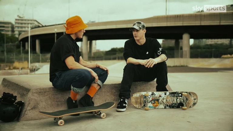 As part of our street sports series, Rugby World Cup winner Heather Fisher has a go at skateboarding. (Filmed under the guidance of trained professionals. Please visit the respective websites to find the safest way to take part in street sports)