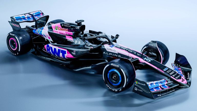 Alpine pink livery