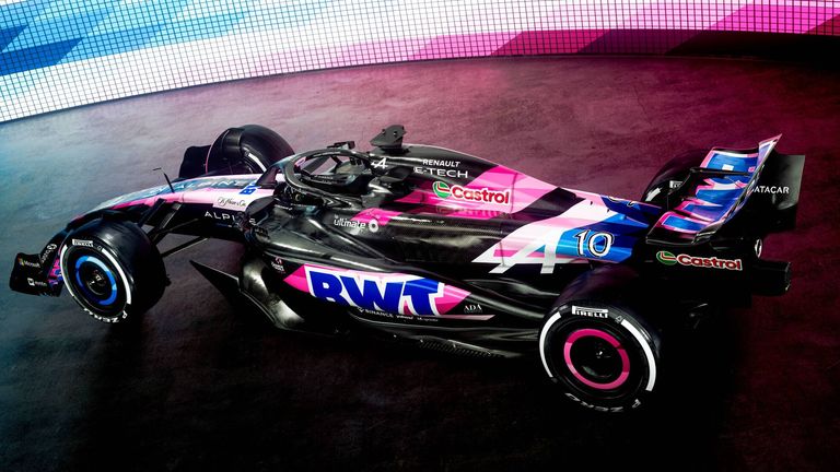 Alpine pink livery