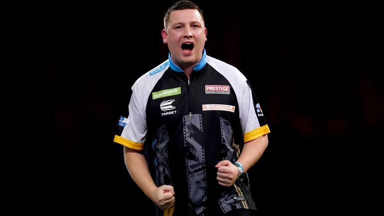 Chris Dobey at the World Darts Championship